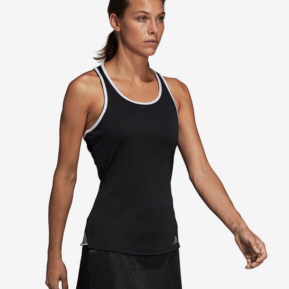 Women's Adidas Club Tank Black & White DUO952 Large L - Picture 2 of 12